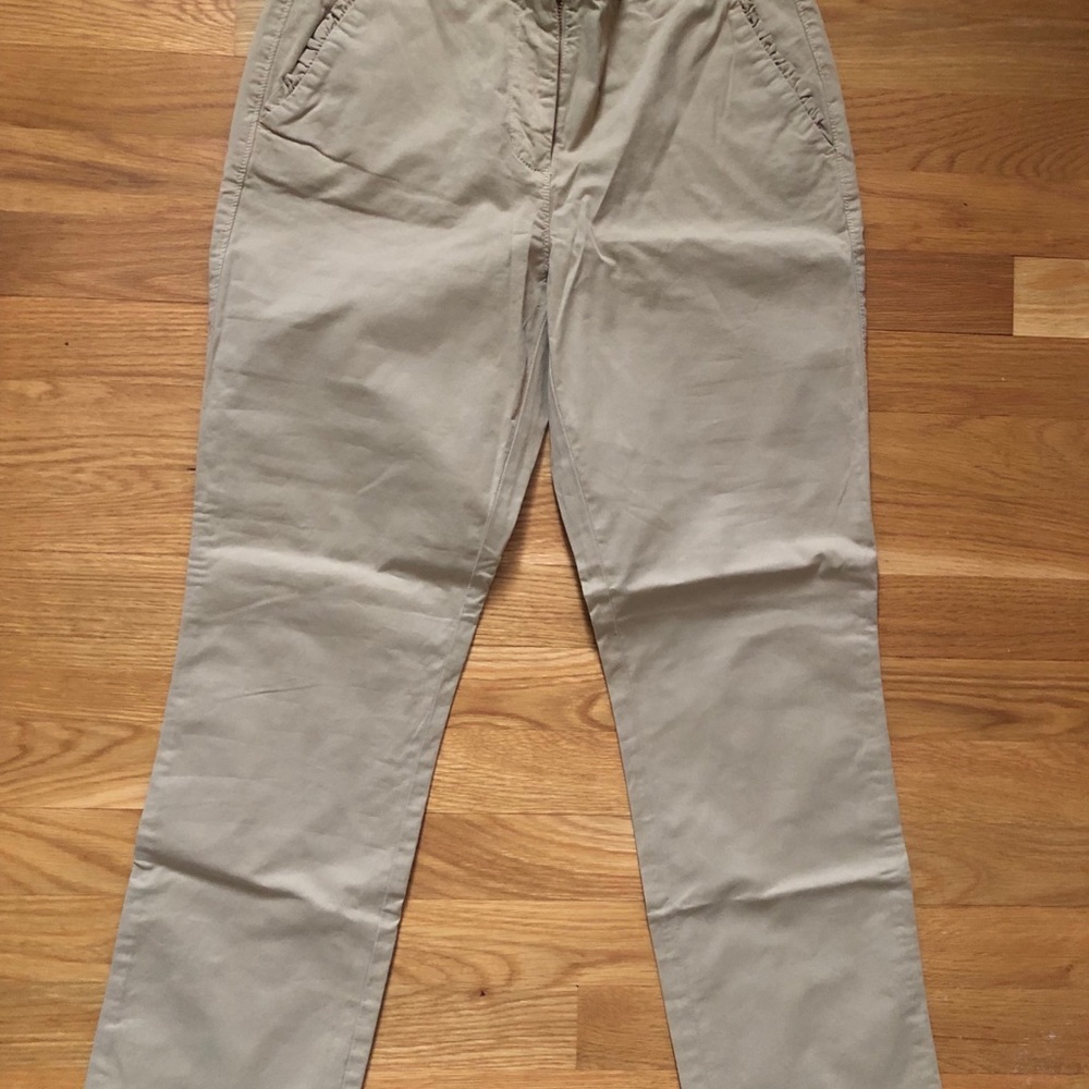 Jcrew Cropped Ruffle Chino Pant - Picture 3 of 6